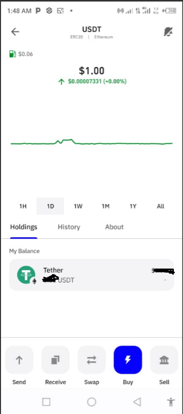 Investing in Cryptocurrency in 2025: Screenshot of my Trust Wallet